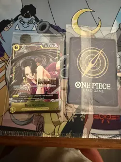 One Piece Boa Hancock Pre Release Event Winner P-115 SEALED Holo Stamp Op-15 - Image 5