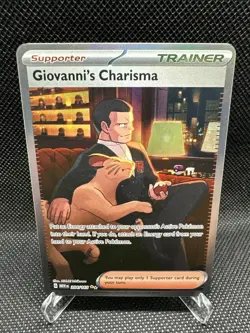 Giovanni’s Charisma 151 Special Illustration Rare Trainer Card 204/165 - Image 1