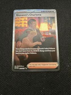 Giovanni’s Charisma 151 Special Illustration Rare Trainer Card 204/165 - Image 3