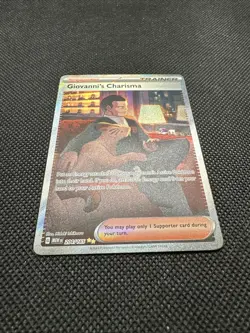 Giovanni’s Charisma 151 Special Illustration Rare Trainer Card 204/165 - Image 4