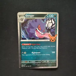 Pokemon TCG Gengar Cosmos Holo Card #57/91 Halloween Trick or Trade 2024 057/091 - Image 1