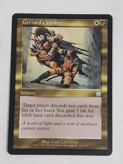 MTG Gerrard's Verdict (Apocalypse/Gold/U) - BGM - Image 1