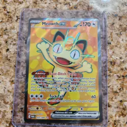 Pokemon Meowth EX Full Art Foil Rare Basic Card POR 107/088 - Image 3