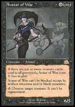 MTG English Avatar of Woe NM Normal Prophecy - Image 1