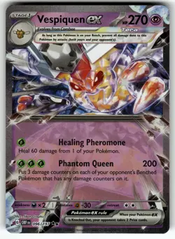 Vespiquen ex 096/197 Double Rare Obsidian Flames Pokemon Near Mint - Image 1