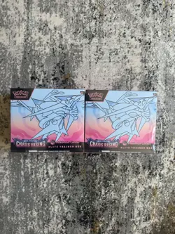 Pokemon TCG: Chaos Rising Pokemon Center (PC) Elite Trainer Box (ETB) *Rip* X2 - Image 1
