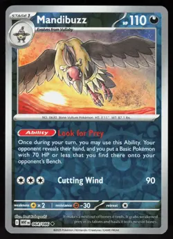 Mandibuzz 064/086 Uncommon White Flare Pokemon Reverse Holo Near Mint - Image 1