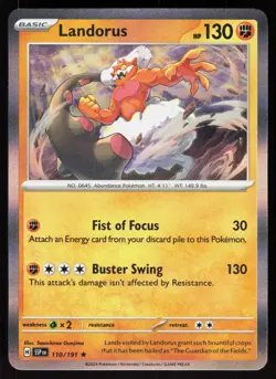 Landorus 110/191 Rare Surging Sparks Pokemon Holo Near Mint - Image 1
