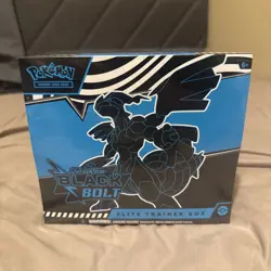 Pokemon Black TCG Bolt Elite Trainer Box ETB New Sealed - Image 1