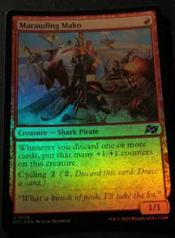 Marauding Mako - Foil - DFT - MTG - EN - NM - 0138 - Image 1