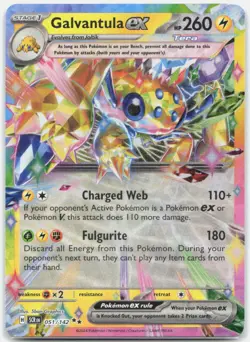 Galvantula ex 51/142 Double Rare Stellar Crown Pokemon Near Mint - Image 1