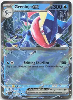 Greninja ex 41/142 Double Rare Stellar Crown Pokemon Near Mint - Image 1