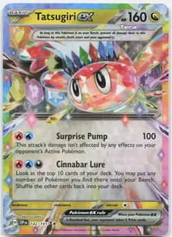 Tatsugiri ex 142/191 Double Rare Surging Sparks Pokemon Near Mint - Image 1