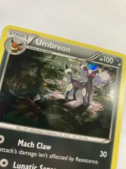 SWIRL HOLO Pokemon Umbreon TCG XY96 XY Black Star Promo Holo RARE NM MINT - Image 2