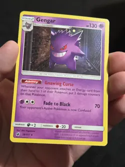 Pokemon Crimson Invasion Prerelease Kit Gengar 38/111 Regular Deck Exclusive LP - Image 2