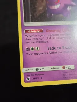 Pokemon Crimson Invasion Prerelease Kit Gengar 38/111 Regular Deck Exclusive LP - Image 5