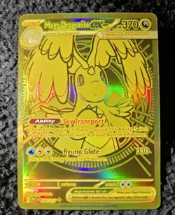 Mega Dragonite Ex 295/217 GOLD HYPER RARE POKEMON ASCENDED HEROES - Image 1