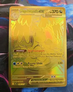 Mega Dragonite Ex 295/217 GOLD HYPER RARE POKEMON ASCENDED HEROES - Image 4