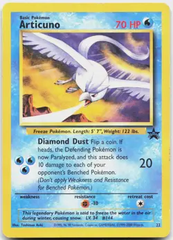 Articuno 22 Promo Wizards Black Star Promos Pokemon Heavily Played - Image 1