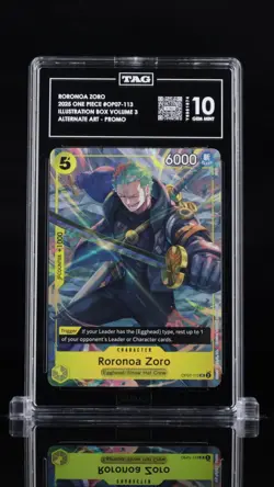 TAG 10 Roronoa Zoro 2025 One Piece Promos #113 Illustration Box Vol.3 - Image 1