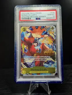 2023 One Piece Monkey D Luffy P-036 Promo Pre Release Winner PSA 10 Gem Mint - Image 1
