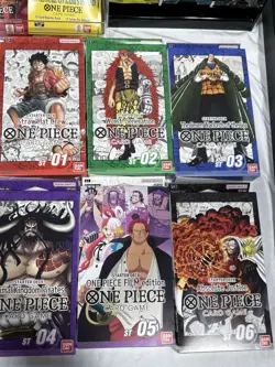 One Piece 6 Starter Decks TCG Set ST01, ST02, ST03, ST04, ST05, ST06 - Image 1