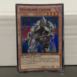 1ST EDITION EVILSWARM CASTOR 1996 HA07-EN048 YUGIOH CARD (LP/MP) - Image 1