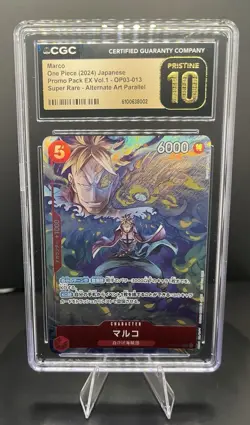 🔥CGC 10 Marco OP03-013 SR Promo Pack Vol.1 ONE PIECE Card Japanese GEM MINT🔥 - Image 1
