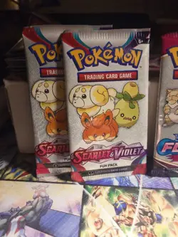 7 Assorted Fun Pack Boosters Pokemon Cards - Image 1