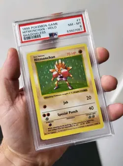 Hitmonchan 7/102 SHADOWLESS - Base Set *PSA 8 - NM-MT* Holo Rare Pokemon Card - Image 4
