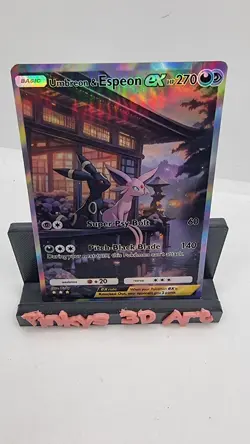 umbreon & espeon pokemon card - ( Fan Art) Crd1787 - Image 1
