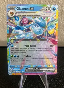 Pokemon TCG: Glaceon ex 026/131 Sv: Prismatic Evolutions Holo - Image 1