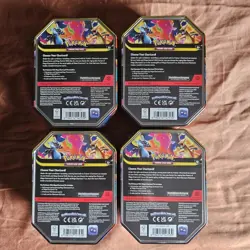 Pokemon TCG Mega Charizard Ex X & Y Tins x4 🚀 FREE SHIPPING - Image 2
