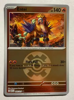 Pokemon TCG: Entei 025/217 Ascended Heroes - Quick Ball Reverse Holo Rare - Image 1