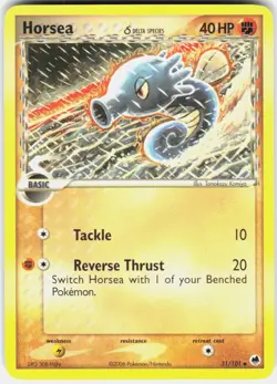 Horsea 31/101 Uncommon Dragon Frontiers Pokemon NM/M - Image 1