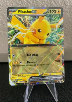 Pokemon TCG: Pikachu ex 028/131 Sv: Prismatic Evolutions Holo - Image 1