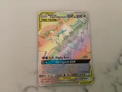 Pokemon TCG Moltres & Zapdos & Articuno GX Hidden Fates 69/68 Rainbow Rare - Image 1