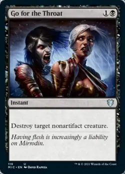 Go for the Throat [Innistrad: Midnight Hunt Commander] Magic MTG - Image 1