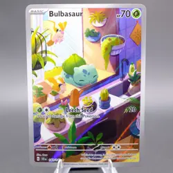 Bulbasaur 143/142 Illustration Rare SV07: Stellar Crown Pokemon TCG NM - Image 1