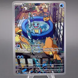 Squirtle 148/142 Illustration Rare SV07: Stellar Crown Pokemon TCG NM - Image 1