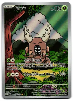 Pinsir 168/167 - 🌊 Twilight Masquerade Illustration Rare Pokemon TCG 🖤 - LP - Image 1