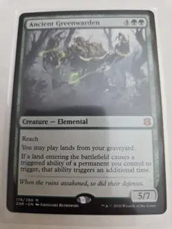 mtg, Ancient Greenwarden Zendikar Rising Regular NM - Image 1