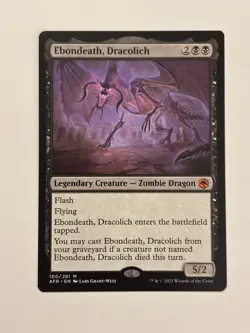 Ebondeath, Dracolich Adventures in the Forgotten Realms Magic the Gathering MTG - Image 1