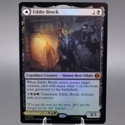 Eddie Brock Foil 55 M Marvel's Spider-Man NM MTG - Image 1