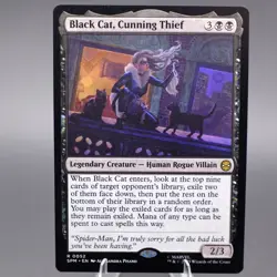 Black Cat, Cunning Thief Regular 52 R Marvel's Spider-Man NM MTG - Image 1