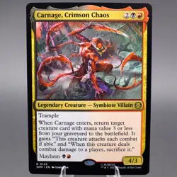 Carnage, Crimson Chaos Regular 125 R Marvel's Spider-Man NM MTG - Image 1