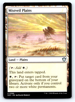 Mistveil Plains Land - Secrets of Strixhaven Commander - MTG - Image 1