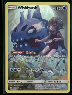 2019 Pokemon Cosmic Eclipse Wishiwashi 240/236 Full Art Secret Rare NM - Image 1