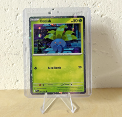 Oddish Cosmos Holo w/SWIRL! Phantasmal Flames Common 001/094 Pokemon TCG - Image 1