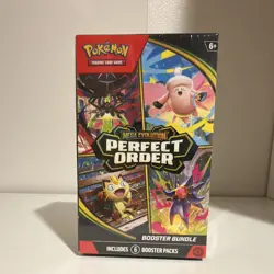 Pokemon TCG Mega Evolution Perfect Order Booster Bundle 6 Packs English Age 6+ - Image 1